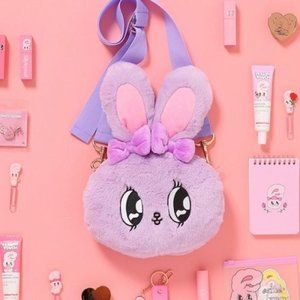 Esther Bunny x Daylife purple plush shoulder bag